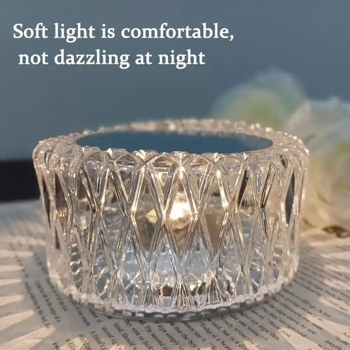 Modern Cordless Waterproof Desk Lamps For Bedroom Rechargeable Led Crystal Table Lamp Luxury