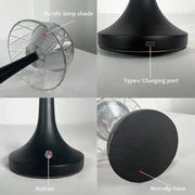 High quality rustic table lamp led Mushroom desk lamp with restaurant living room decoration