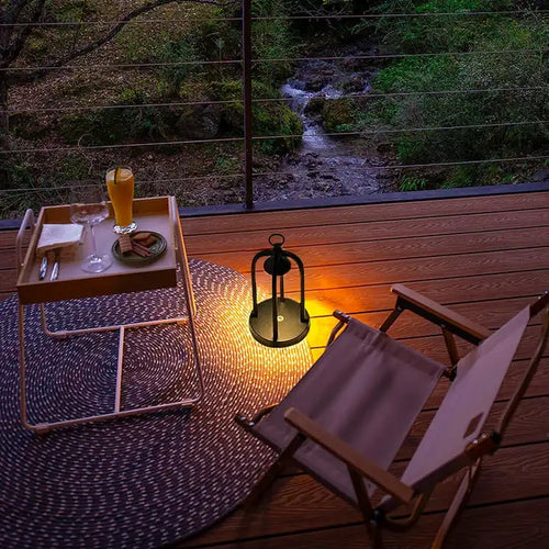Creative portable battery rechargeable touch outdoor table lamp Lampada da campeggio for decorative