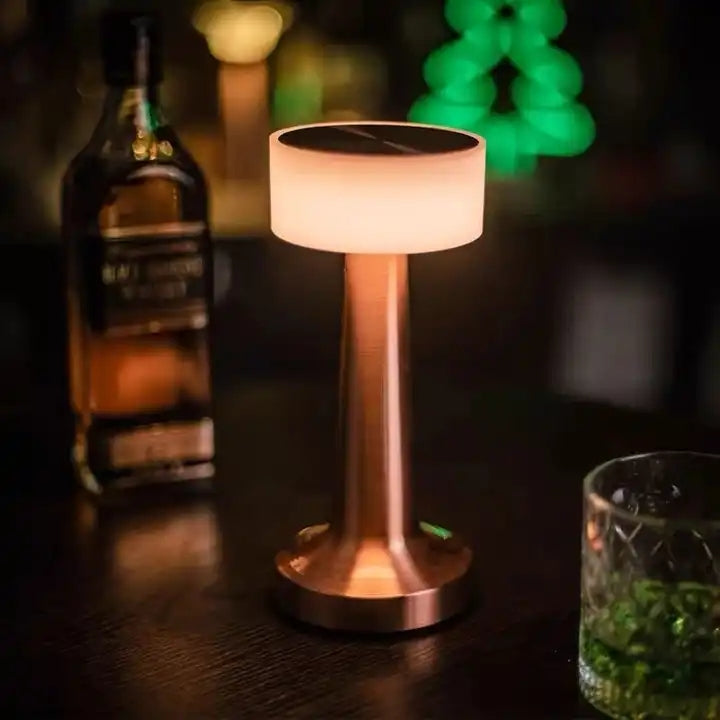 Retro Bar Table Lamp Touch Sensor LED Desktop Night Light Metal Craft Decorative Lamp For Bedroom Coffee Restaurant Lighting