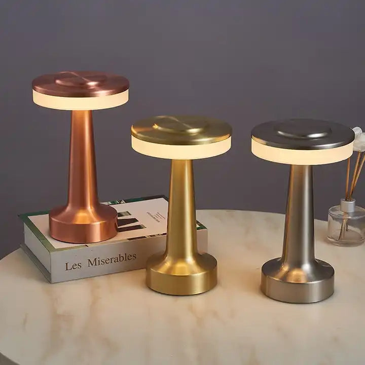 Modern European Table light Hotel Restaurant Decoration Rechargeable LED Table Lamp Romantic Dinner Light zafferano poldina pro