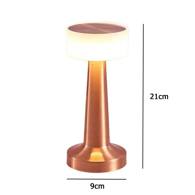 Retro Bar Table Lamp Touch Sensor LED Desktop Night Light Metal Craft Decorative Lamp For Bedroom Coffee Restaurant Lighting