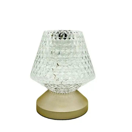 edroom side table lamp with battery USB touch crystal lamp rechargeable wireless RGB 16 color