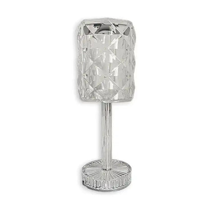 Modern Luxury Hotel Cordless Desk Portable Metal Beside Fashion Led Crystal Table Lamp Rose Light Home Decor