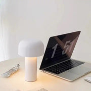 Modern Wireless Led Touch Control Mushroom Table Lamp Portable Bedroom Study Rechargeable Reading Night Light Indoor Decor