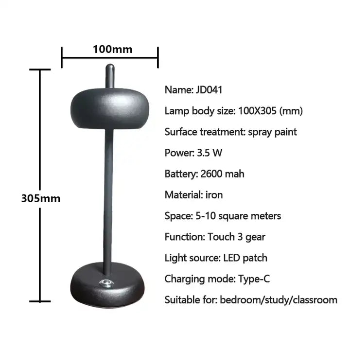 Nordic Luxury Touch Cordless Restaurant Bedside Bar Rechargeable Modern Portable Crystal Led Table Lamp