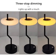 Modern Luxury Portable Table light Hotel Restaurant Decoration Rechargeable LED Beside Table Lamp Touch