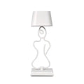 Modern Luxury Bedside Luxury Metal Wireless Portable Small Cordless Rechargeable Hotel Fashion Led Tbale Lamp