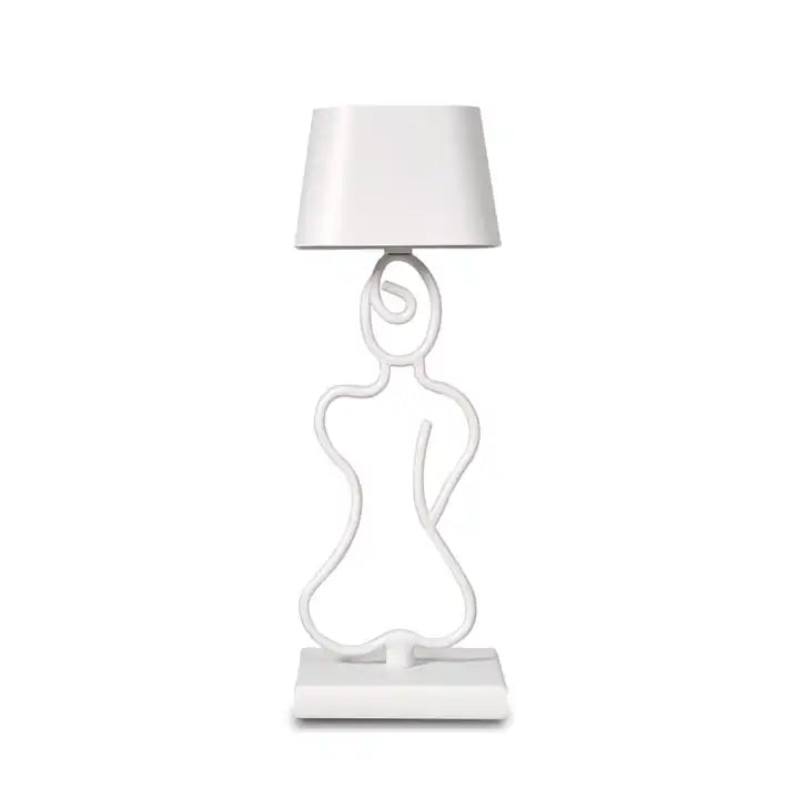 Modern Luxury Bedside Luxury Metal Wireless Portable Small Cordless Rechargeable Hotel Fashion Led Tbale Lamp
