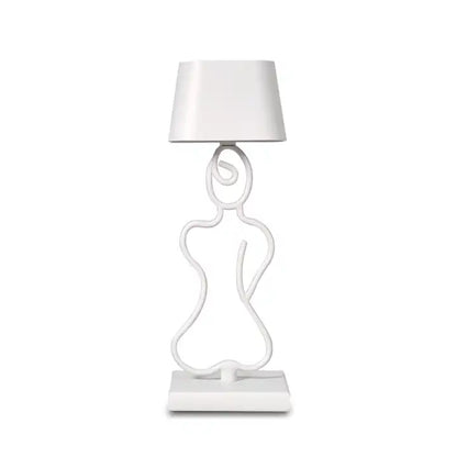 Modern Luxury Bedside Luxury Metal Wireless Portable Small Cordless Rechargeable Hotel Fashion Led Tbale Lamp