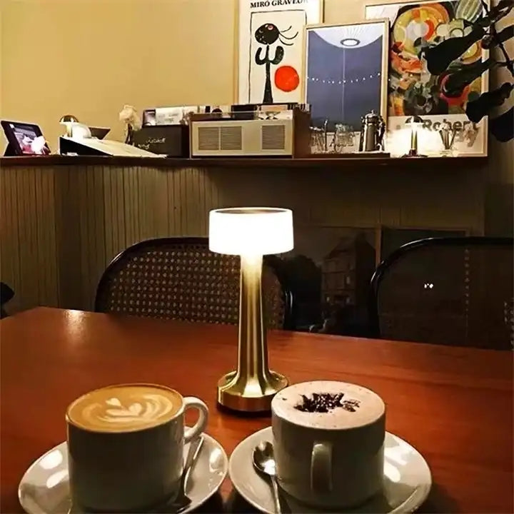 Retro Bar Table Lamp Touch Sensor LED Desktop Night Light Metal Craft Decorative Lamp For Bedroom Coffee Restaurant Lighting