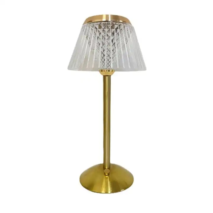 Modern Retro Metal Base Cordless Touch Dimming Usb Rechargeable Night Light Led Table Lamp For Ktv Bar Restaurant