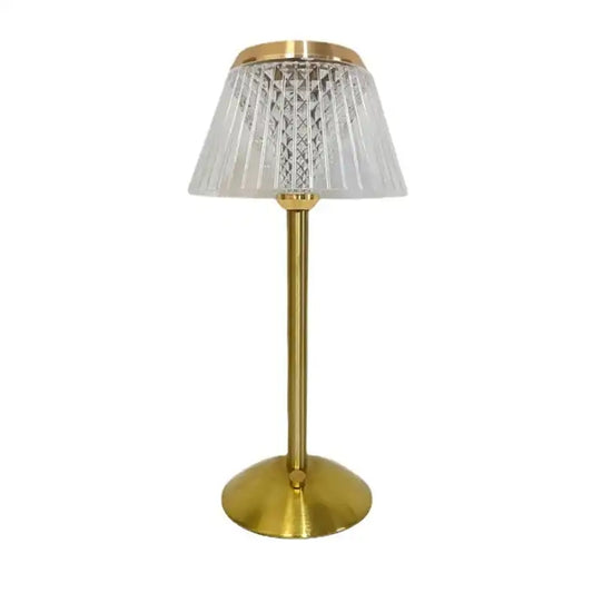 Modern Retro Metal Base Cordless Touch Dimming Usb Rechargeable Night Light Led Table Lamp For Ktv Bar Restaurant