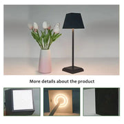 Modern Restaurant Cordless Desk Lamp For Bedroom Rechargeable Led Table Lamp Luxury