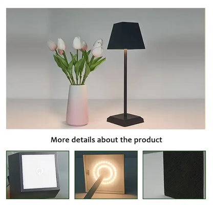 Modern Restaurant Cordless Desk Lamp For Bedroom Rechargeable Led Table Lamp Luxury