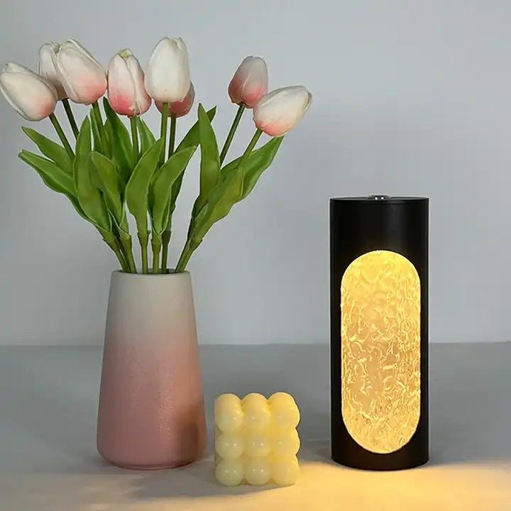 Modern Touch Control Portable Battery Operated Rechargeable Cordless Led Side Table Lamp Luxury For Restaurant Living Room