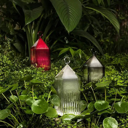 Led Outdoor Camping Lanterns Restaurant USB Charging Touch Dimming Crystal Lamps Decorative Luxury Desk Lamp Modern