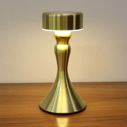 Cordless Luxury Hotel Restaurant Rechargeable Night Smart Lamp Bedroom Desk Wireless Charger Led Gold Touch Decorate Table Lamps