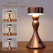 Cordless Luxury Hotel Restaurant Rechargeable Night Smart Lamp Bedroom Desk Wireless Charger Led Gold Touch Decorate Table Lamps