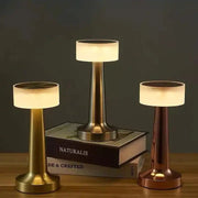 Retro Bar Table Lamp Touch Sensor LED Desktop Night Light Metal Craft Decorative Lamp For Bedroom Coffee Restaurant Lighting