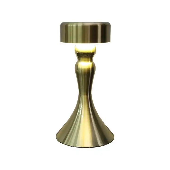Cordless Luxury Hotel Restaurant Rechargeable Night Smart Lamp Bedroom Desk Wireless Charger Led Gold Touch Decorate Table Lamps
