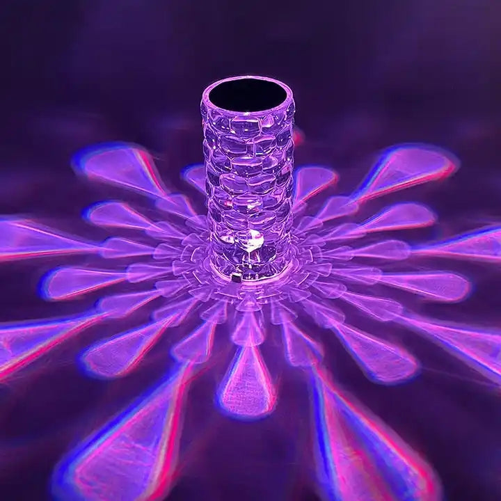 Modern Rechargeable Cordless water drop table lamp Crystal Touch Color Change Table Lamp for Bedroom Bedside