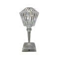 Cordless Crystal Table Lamp Modern Living Room Sofas Bedroom Touch Reading Lamps with USB Charging