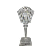 Cordless Crystal Table Lamp Modern Living Room Sofas Bedroom Touch Reading Lamps with USB Charging