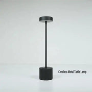 Dropshipping Modern Rechargeable Led Table Light Luxury Metal Iron Bar Table Lamp With Battery