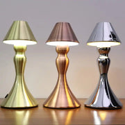 Touch charging bar atmosphere light retro personality restaurant cafe metal creative mushroom table lamp