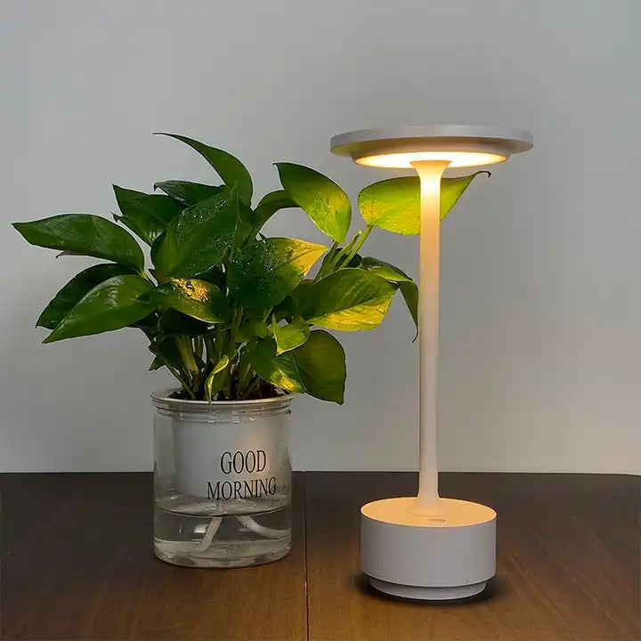 Nordic minimalist creative wireless light aluminum convenient rechargeable dimmer led button desk light