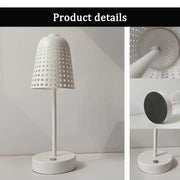 Oem&Odm creative exquisite Hollow out table lamp cordless rechargeable usb for decorate bed room
