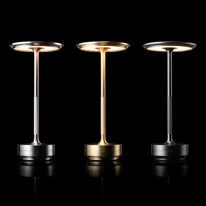 Restaurant Luxury Cordless Rechargeable Aluminum Metal Touch Hotel Bar Living Room Reading Decoration Led Table Lamp