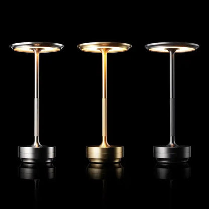 Restaurant Luxury Cordless Rechargeable Aluminum Metal Touch Hotel Bar Living Room Reading Decoration Led Table Lamp