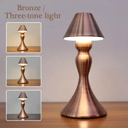 Touch charging bar atmosphere light retro personality restaurant cafe metal creative mushroom table lamp