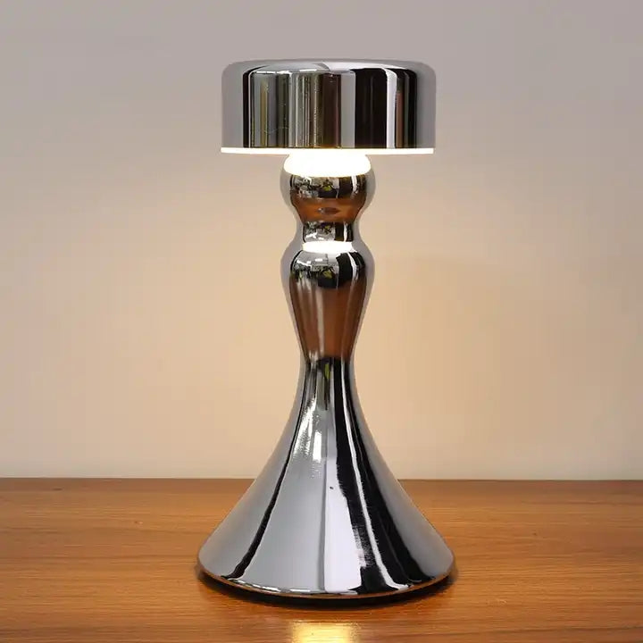 Cordless Luxury Hotel Restaurant Rechargeable Night Smart Lamp Bedroom Desk Wireless Charger Led Gold Touch Decorate Table Lamps