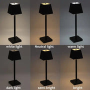 Luxury Restaurant Rechargeable Table Lamp Nordic Hotel Bedside Light Smart Led Desk Lamp Table Lights
