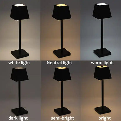 Luxury Restaurant Rechargeable Table Lamp Nordic Hotel Bedside Light Smart Led Desk Lamp Table Lights
