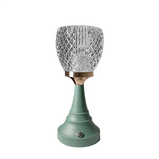 Touch table lamp trophy led dimmable decoration bedside lamp with wireless charging bedside lamp baby bedroom