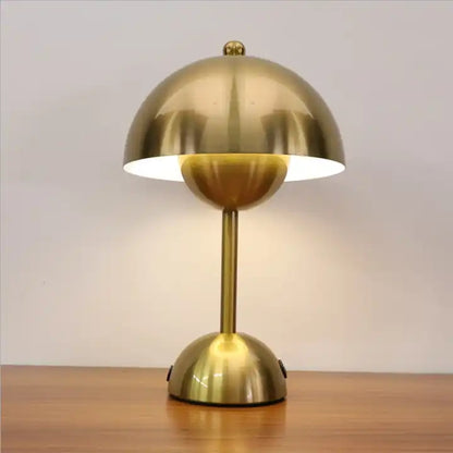 Modern USB Charging Mushroom Table Lamp Bar Restaurant Outdoor Portable Lamp LED Eye Protection Touch Dimming Night Light
