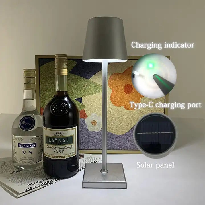 Portable Led Outdoor Camping Lighting Solar Energy System Charging Wireless Table Lamps With Remote