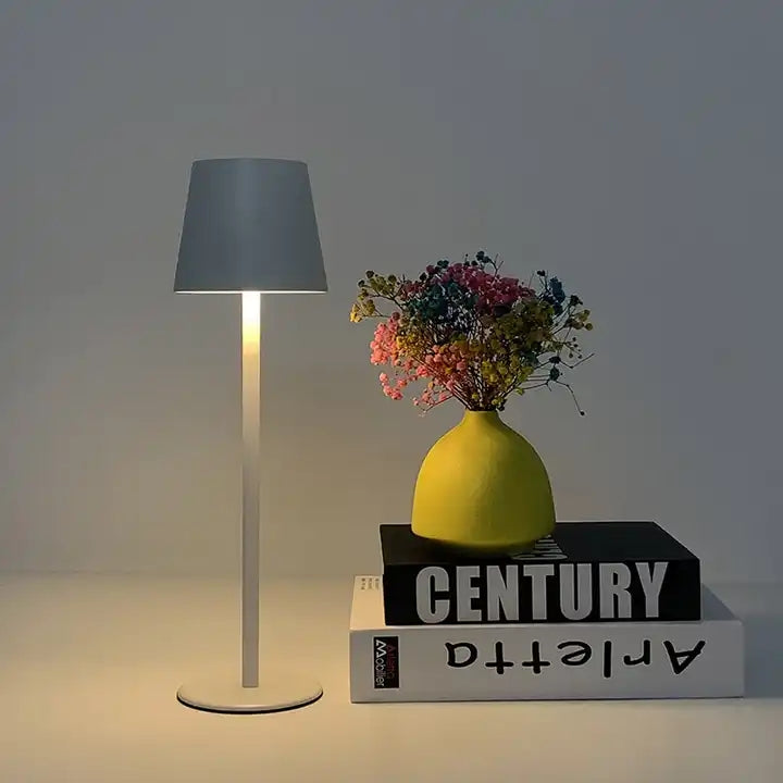 Cordless Metal Led Touch Adjustable Colors RGB Night Light Restaurant Table Lamp Bedroom Dormitory Hotel Bedside Study Light