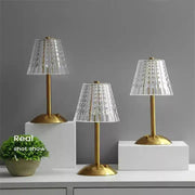 LED Cordless Restaurant Acrylic Table Lamp Modern Rechargeable Touch Read Crystal TABLE Lamp